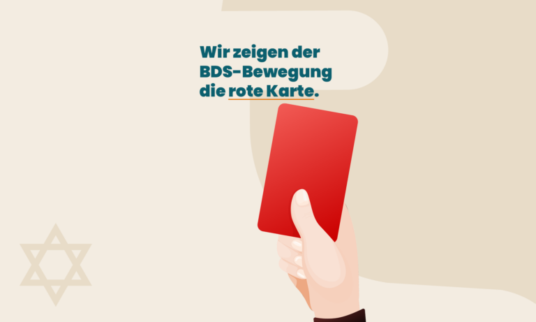 Wir zeigen der BDS-Bewegung die rote Karte!